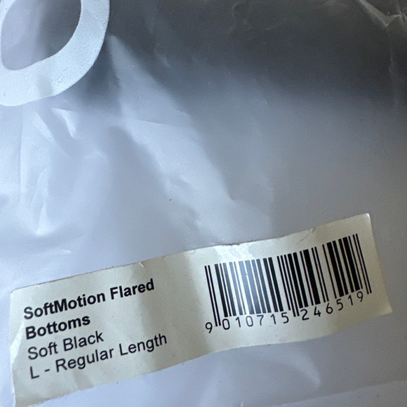 Oner Active Soft Black SoftMotion Long Length Flared Bottoms Size L - Picture 4 of 10